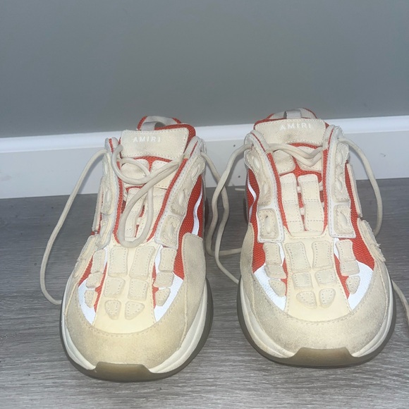 AMIRI Beige and Orange Sneakers
